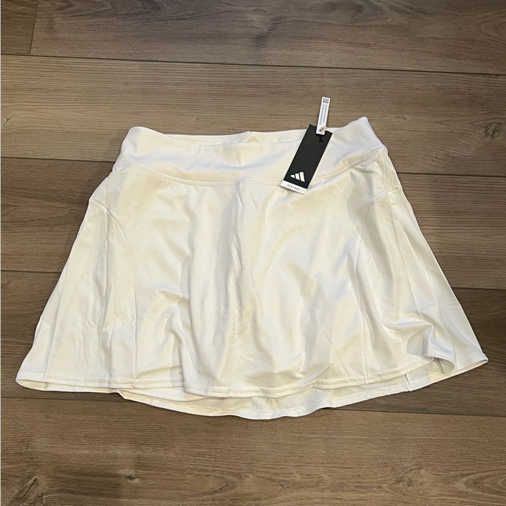 Adidias Women's Plus Size Tennis Match Skirt White HS1663